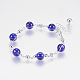 Glass Round Beads Bracelets BJEW-F298-02B-1