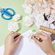SUPERFINDINGS 8Pcs 2 Style Beige Camellia Alligator Hair Clips with Pin Elegant Decorative Duckbill Clips Classical Flower Hair Pins Headwear for Women and Girls PHAR-FH0001-03-3