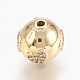 Perline zirconi micro pave  in ottone KK-O106-35-2