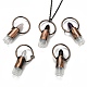 304 Stainless Steel Openable Perfume Bottle Pendant Necklaces NJEW-I239-04R-1