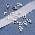 Zinc Alloy Lobster Claw Clasps, Parrot Trigger Clasps, Cadmium Free & Lead Free, Jewelry Making Findings, Silver Color Plated, 12x6mm, Hole: 1.2mm