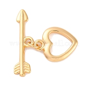 Застежки-кнопки в форме сердца из латуни KK-S403-21G