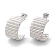 Серьги-гвоздики из нержавеющей стали 304 EJEW-H115-22P