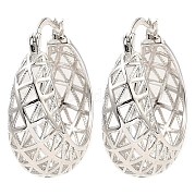 Серьги-кольца из латуни EJEW-I289-07P