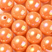 УФ-покрытие радужными переливающимися акриловыми бусинами PACR-E001-04H