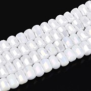 Гальванические непрозрачные стеклянные бусины EGLA-N022-09A-C05