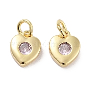 Латунные микро проложить кубического циркония подвески KK-C051-07G-02