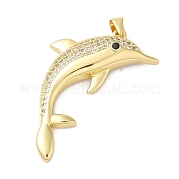Подвески из латуни и прозрачного циркония с покрытием стойки KK-L216-067G