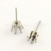 Accessoires de puces d'oreilles en 304 acier inoxydable STAS-R063-57