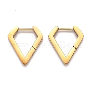 Серьги-кольца Huggie Hoop из нержавеющей стали 304 STAS-H156-17B-G