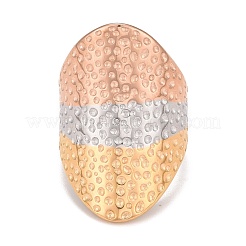 Женское массивное кольцо из нержавеющей стали 304 с ионным покрытием (IP) RJEW-B040-06