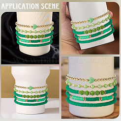 Полимерная глина и хрустальные бусины цепочка для чашек&nbsp;AJEW-WH20072-36A