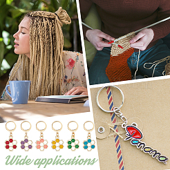 Маркеры стежков с сотовой структурой из сплава эмали HJEW-AB00249