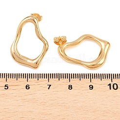Pendientes de botón de acero inoxidable 304&nbsp;EJEW-G457-01G