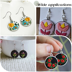 40 pieza de 4 estilos de ganchos para pendientes de acero inoxidable 304&nbsp;DIY-SC0033-76