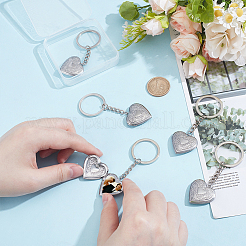 6 шт. брелок-медальон из нержавеющей стали 316&nbsp;KEYC-UN00013