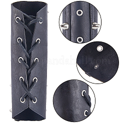 Регулируемый браслет из искусственной кожи с восковым шнуром AJEW-WH0415-24B