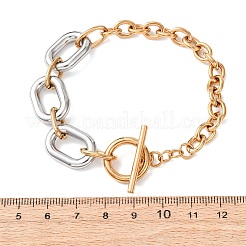 201 браслет-цепочка из нержавеющей стали&nbsp;BJEW-P378-01B-A