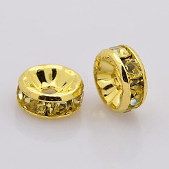 Perline distanziatori strass in ottone&nbsp;RB-A014-Z6mm-13G