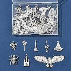 40 шт. 10 стиля подвески из сплава в тибетском стиле на Хэллоуин TIBE-FS0003-30