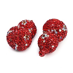 Ручной полимерной глины шариков Rhinestone CLAY-B006-01