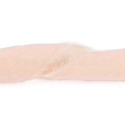 Плоская бархатная лента с потертой бахромой длиной 3 ярд. OCOR-XCP0002-66