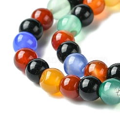 Природный агат бисер нитей&nbsp;G-F417-05-6mm