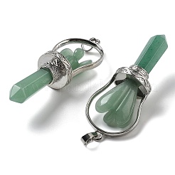 Естественный зеленый авантюрин отметил большие кулоны&nbsp;KK-H491-01P-07