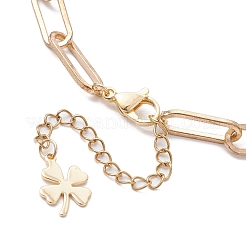 Браслеты-цепочки из нержавеющей стали 304 в виде скрепок BJEW-JB10407