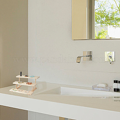 3-ярусная деревянная подставка для органайзера для карточек для сережек&nbsp;ODIS-WH0099-21