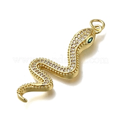 Латунные микропаве прозрачные подвески с фианитом&nbsp;ZIRC-I070-007G