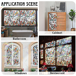 Статические наклейки из пвх&nbsp;DIY-WH20047-01A-032