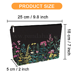 Косметички из полиэстера с двусторонней печатью на молнии AJEW-WH0607-010