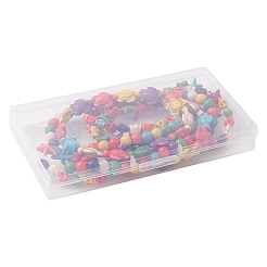 4 нить 4 нити окрашенных синтетических бирюзовых бусин 8~18.5x6~15x5~8 стилей G-FS0005-70