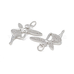 Латунные микро проложить кубического циркония подвески&nbsp;KK-E068-VB146