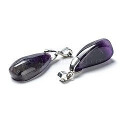 Подвески из натурального аметиста &nbsp;G-F704-01P