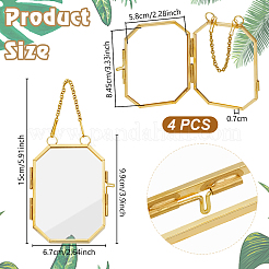 Cadres photo suspendus en laiton&nbsp;DIY-WH0888-609A