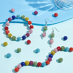 96 шт. 8 вида бусин в виде диско-шара&nbsp;RB-GA0001-03