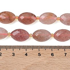 Природного кварца клубники нитей бисера&nbsp;G-A295-A09-01