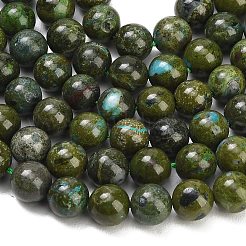 Brins de perles de jaspe verts naturels&nbsp;GG-CBA007A-B04-8mm
