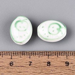 Perles en porcelaine manuelles&nbsp;PORC-N012-14D-01