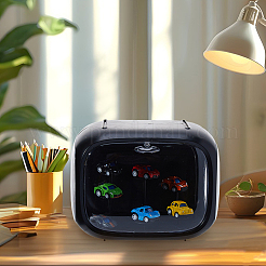 Прямоугольные пластиковые витрины для минифигурок&nbsp;ODIS-WH0079-010B