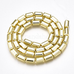 Гальванизировать немагнитных синтетический гематит бисер пряди G-T061-183G