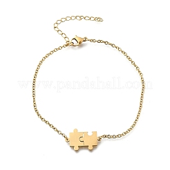 201 браслет-головоломка из нержавеющей стали Pulsera BJEW-B128-03G