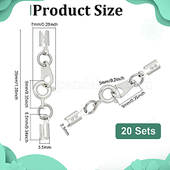 20 шт. латунные наконечники для шнура PALLOY-PH01849