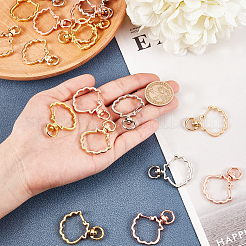 Сплав застежка брелок выводы KEYC-CA0001-04