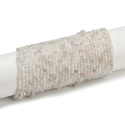 Натуральный белый лунный камень бисер пряди G-D304-01-2.5mm