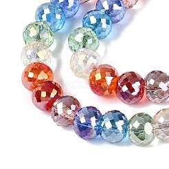 Chapelets de perles en verre transparent électrolytique&nbsp;EGLA-N022-17A-C01