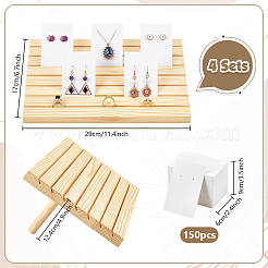 4 сумка деревянная сережки держатель для карт&nbsp;NDIS-PH0001-11