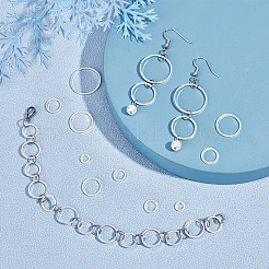 60шт 6 стильных латунных соединительных кольца&nbsp;KK-PH0003-87